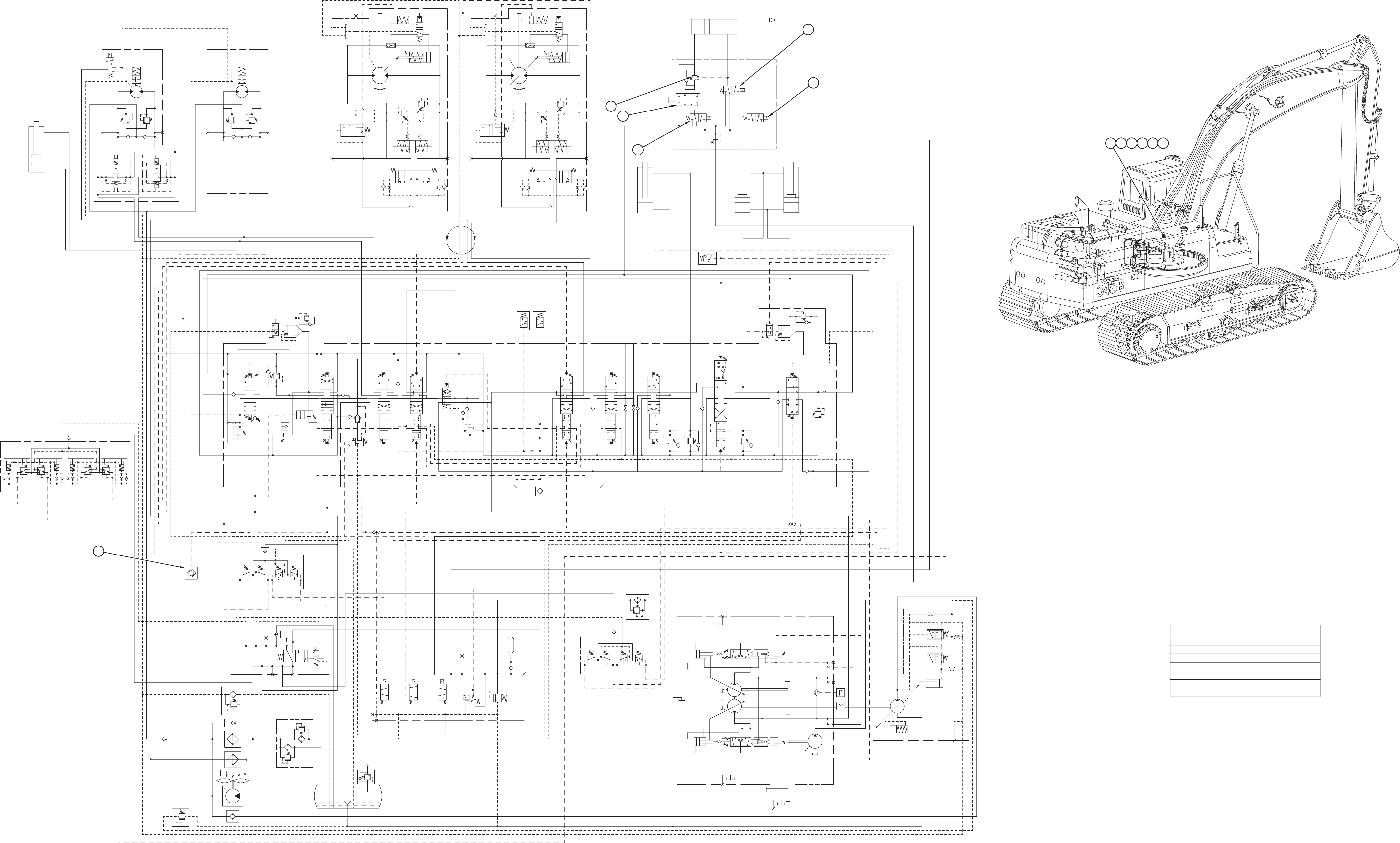 CAT 345B And 345B Series II Excavators Hydraulic System (Attachment ...